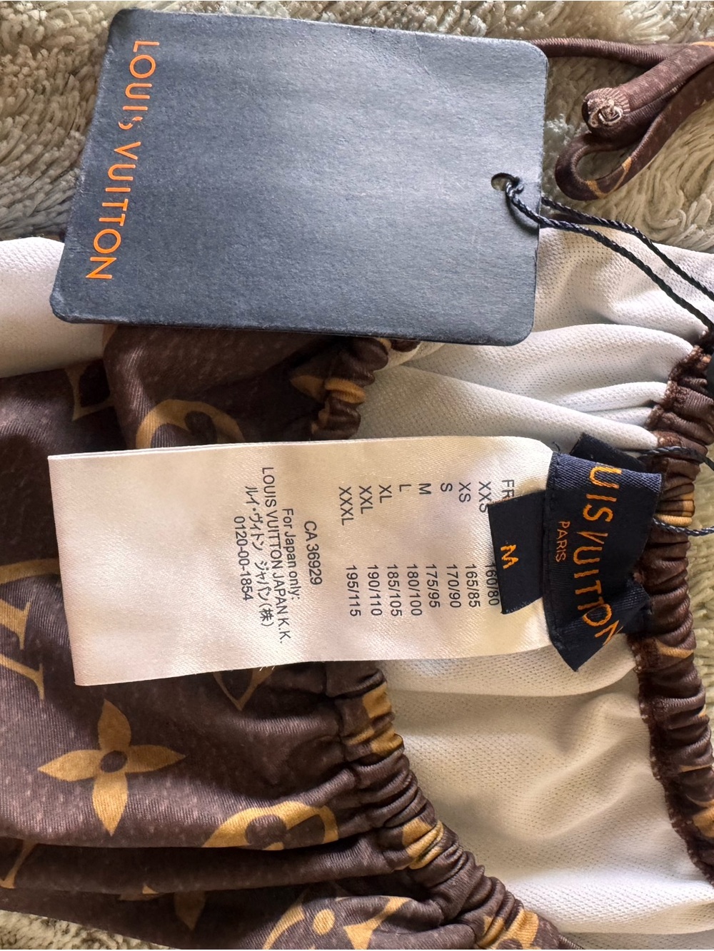 Louis Vuitton Brown & Gold Monogram Bandeau Bikini Set - Picture 2 of 6